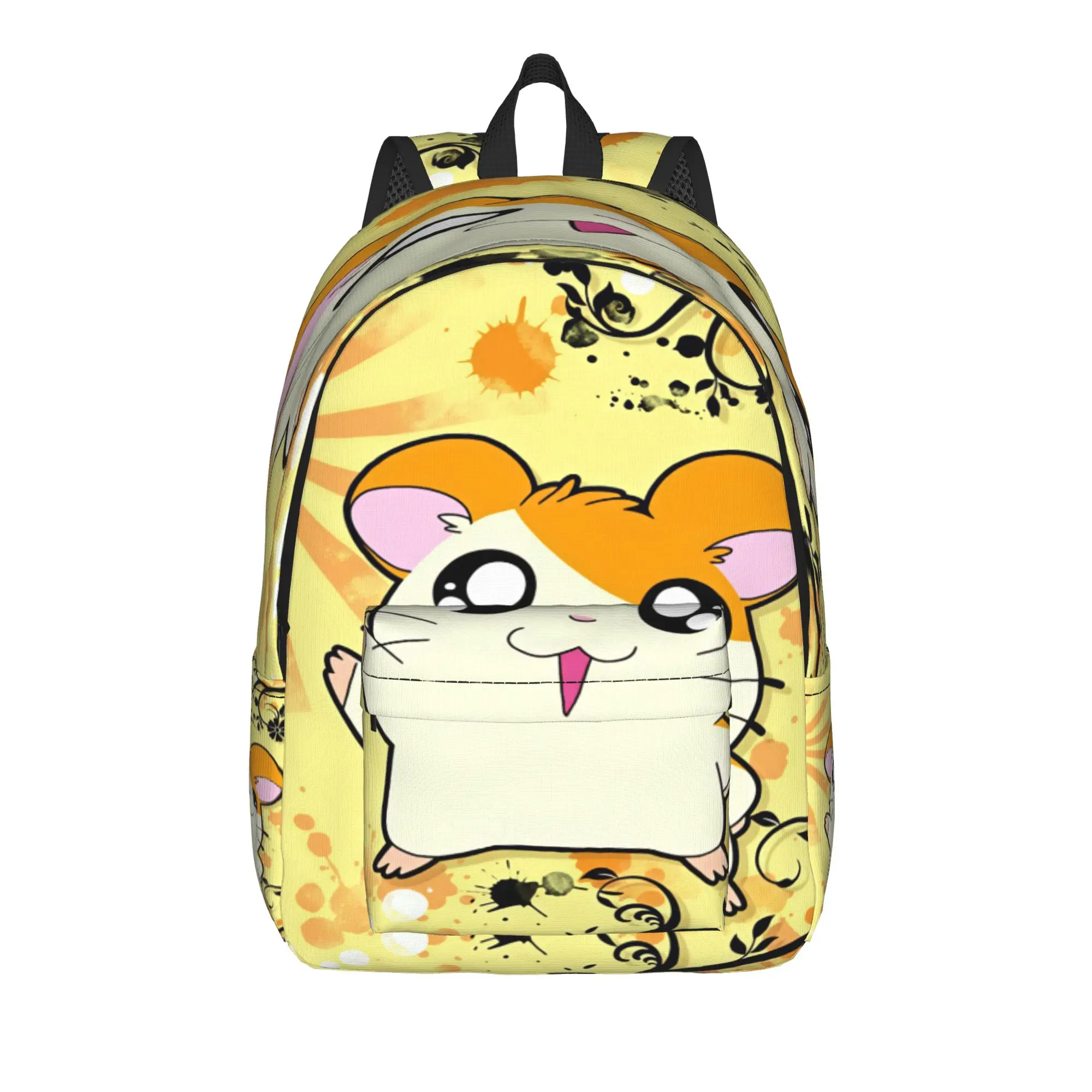 Hamutaro Backpack  Travel Backpacks Girl Colorful Big School Bags Cute Rucksack