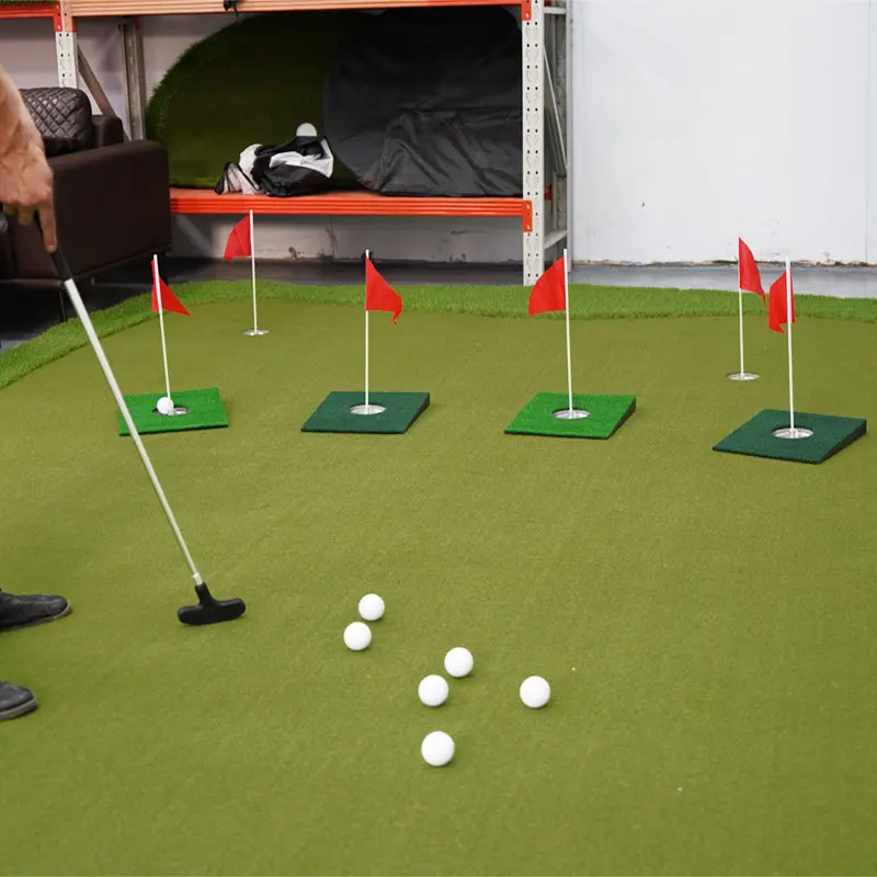 Indoor Golf Hitting Mat Golf Putting Green Practice Mat for Beginners Golf Game Help for Home Outdoor Backyard Golf Practice