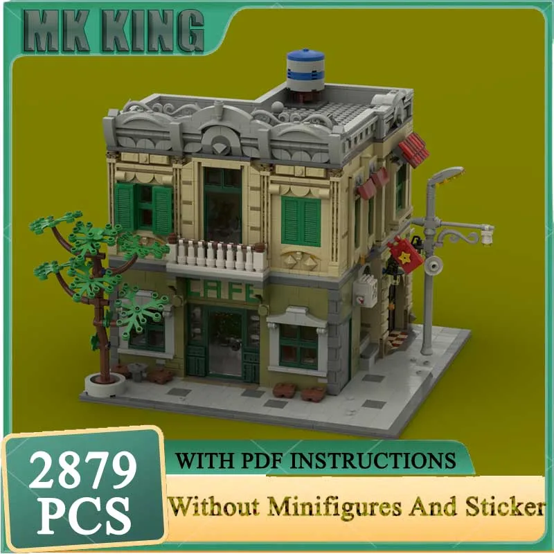 

City Street View Moc Building Bricks Ha Noi Old Street Model Technology Blocks Gifts Christmas Toy DIY Assembly Construstion Set