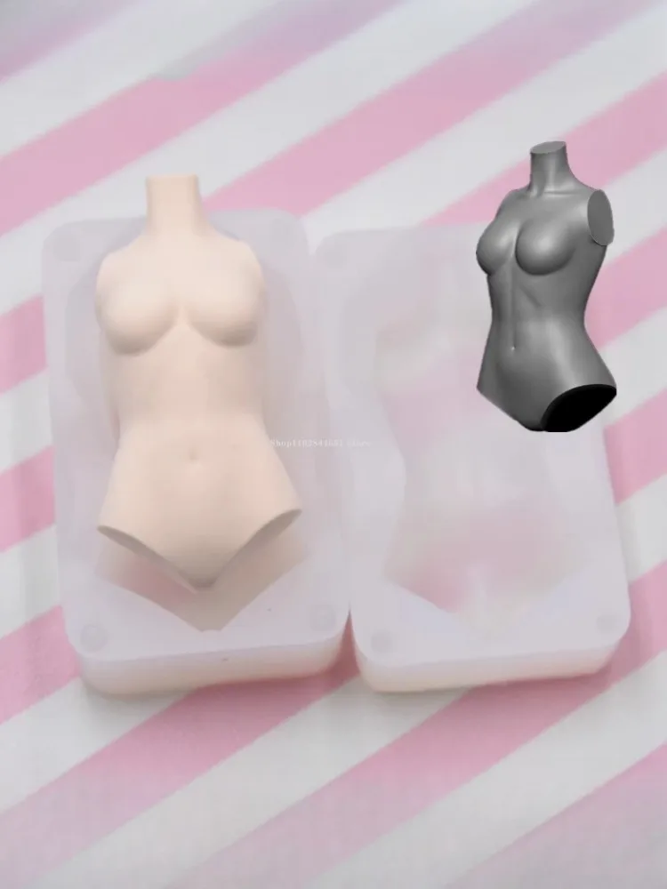 Polymer Clay Woman Body Silicone Mold Directly Proportional Universal Mold DIY Ultra Light Clay Mud Sculpture Model Modeling