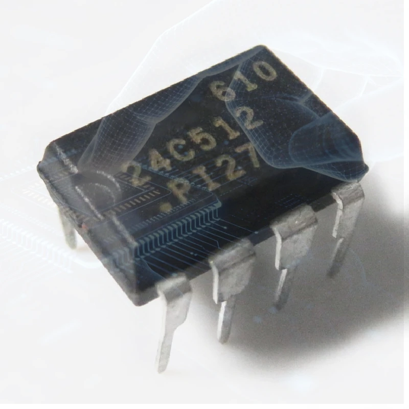 (5-10-20-30-100PCS) AT24C512PI27 DIP-8 AT24C512-PI27