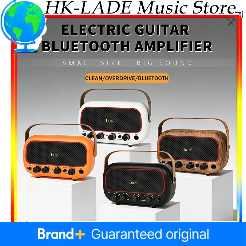 

Мини-усилитель для гитары IRIN MY-01 с Bluetooth — 5 Вт, два динамика, перезаряжаемая батарея, разъем для наушников для бесшумных занятий