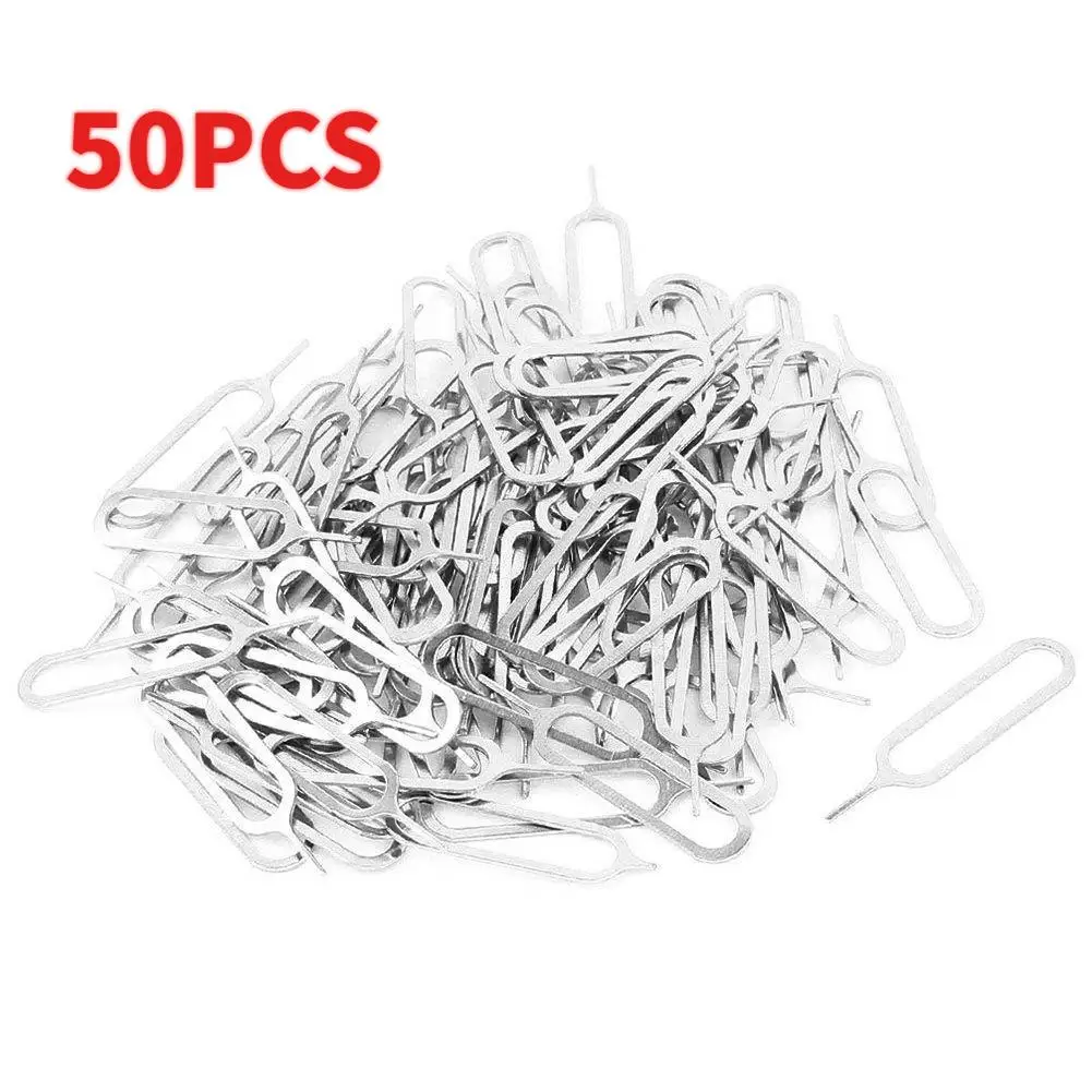 50pcs Sim Card Ejector Needle Tool Iphone Universal Card Removal Pin For All Mobile Phones