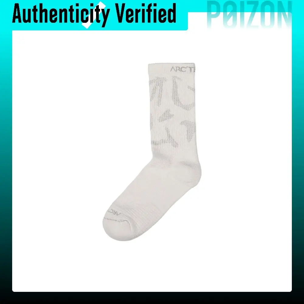 Arc'teryx Crew Socks Unisex 1 Pack White/pearl Grey X000007181