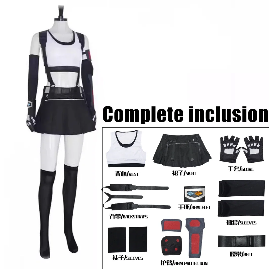 

Final Fantasy Tifa Cosplay Tifa Lockhart Cosplay Costume Adult Women Girls Sexy Outfits Fantasia Halloween Carnival Suit