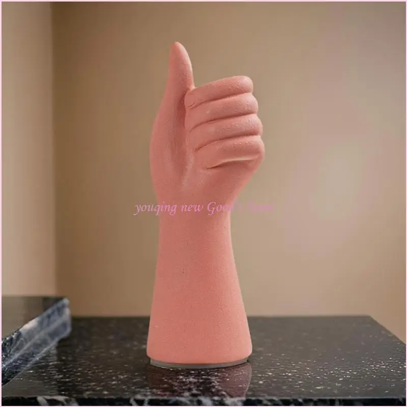 57QA Pen Holder Mold Flower Vase Molds Planter Mold Gesture Ornament Molds Hand-Making Flowerpot Moulds