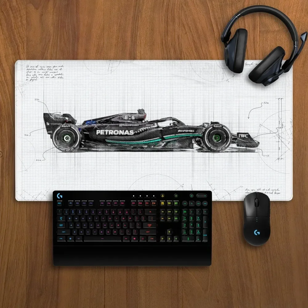 Hot Sell Formulas F1 Mousepad Non-slip Lockedge Office Student Gaming Accessories Thickened Large XXL Mouse Pad 900X400 Cushion