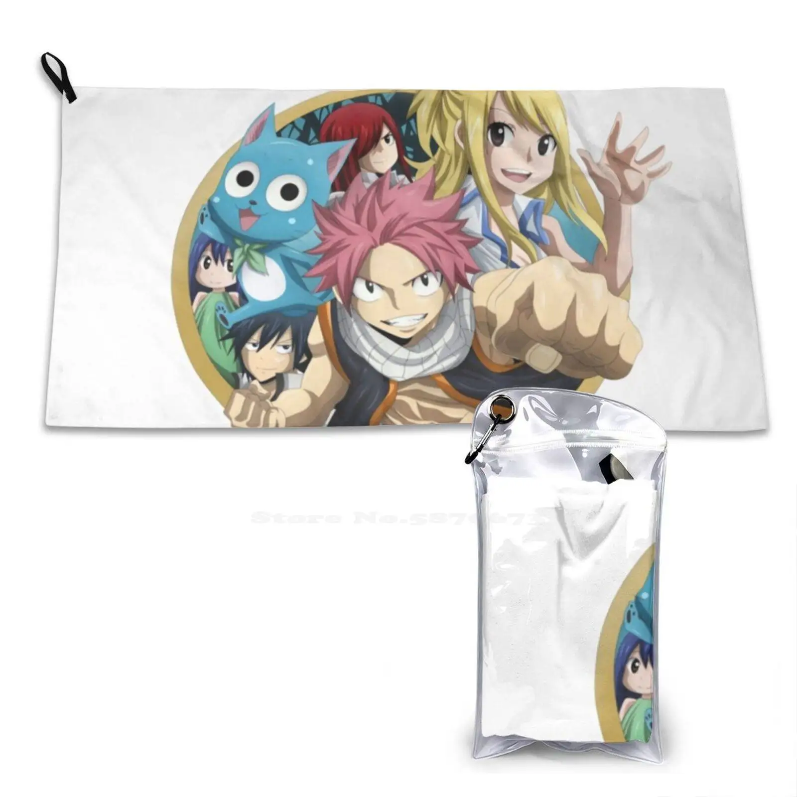 Fairy Tail The Best Soft Towel Quick Dry Sport Beach Towel Manga Fairy Tail Natsu Lucy Erza