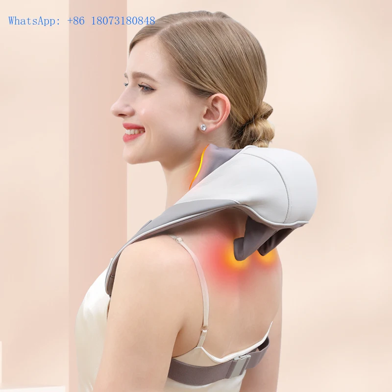 

5D Mini Kneading Neck Massager 2023 New Trending Powerful Wireless Neck Relax Massagers Silicone Heads Latest Massage Equipment