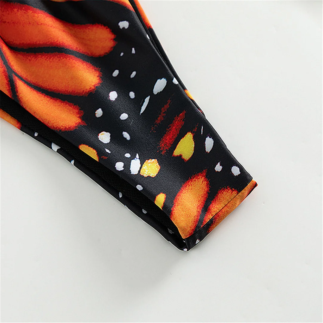 S - XL Sexy bedruckter Neckholder-Bikini mit Polsterung, Damen-Badeanzug, zweiteiliger Bikini-Set, Badebekleidung, Badeanzug, Schwimmbekleidung V4910 – Detail 31