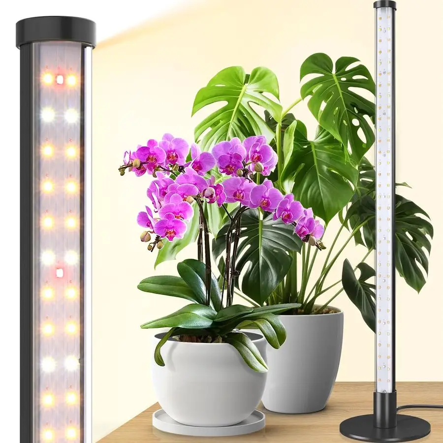 

Standing Grow Light for Indoor Plants, 20W 2FT Desk LED Plant Light, Hanging and Standing, Table Top Full Spectrum Vertical Grow