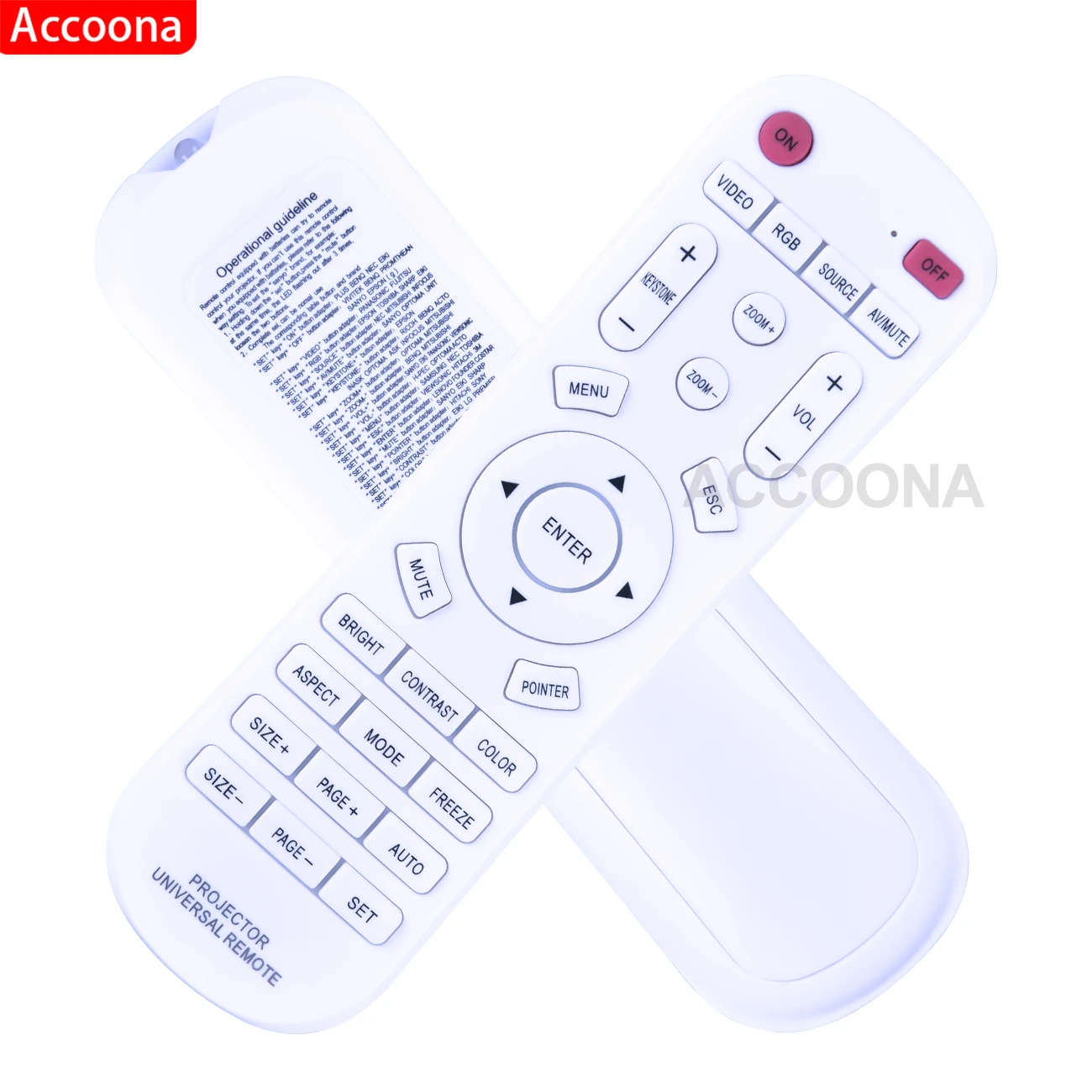 Universal Projector Remote Control for 3M Acer Benq Toshiba Casio Epson Hitachi Sony Jvc Nec Optoma Panasonic