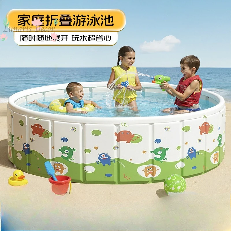 Non-inflatable folding pool, indoor and outdoor adult parent-child splash pool