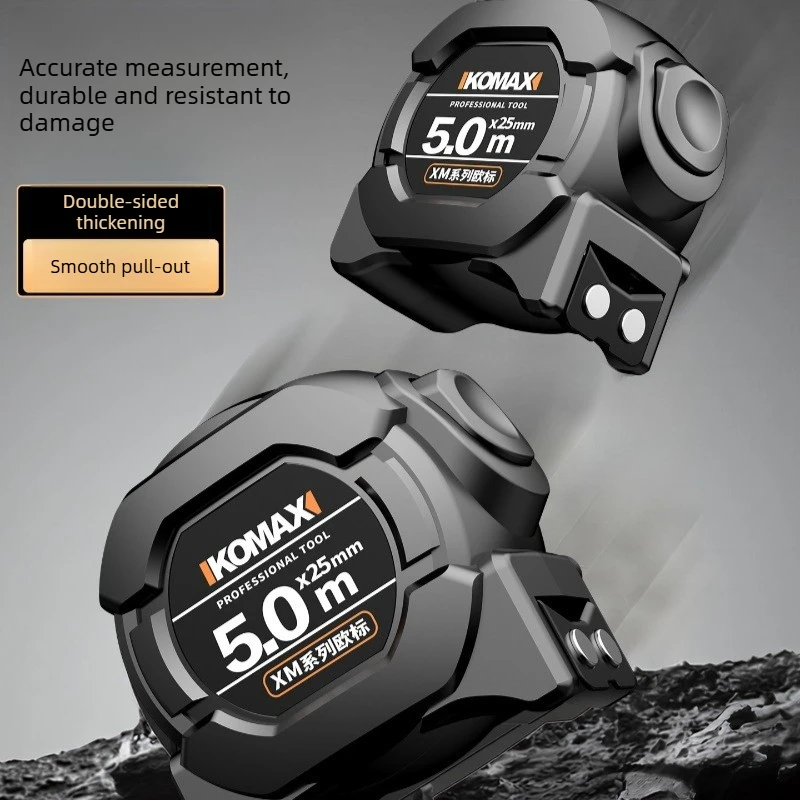 High Precision 5m Measuring Tape Home Use Thickened Reinforced Steel Ruler Luban Scale Cut Resistant Wearproof