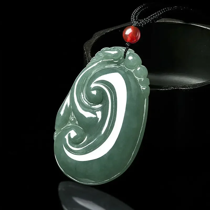 Natural Myanmar Jade Pendant Exquisite Jewelry Necklace Certificate Identification Eliminating Fatigue Ensuring Safe Jewelry