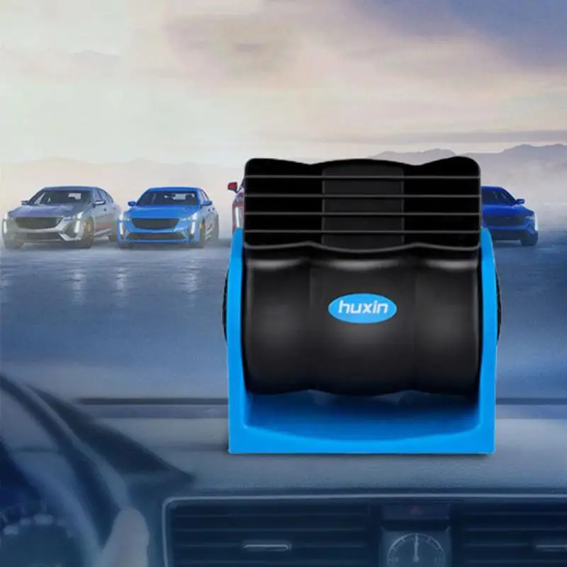 Adjustable Speed 12V Car Electric Fan Silent Mini Auto Air Cooler for Dashboard RV Camping Travel