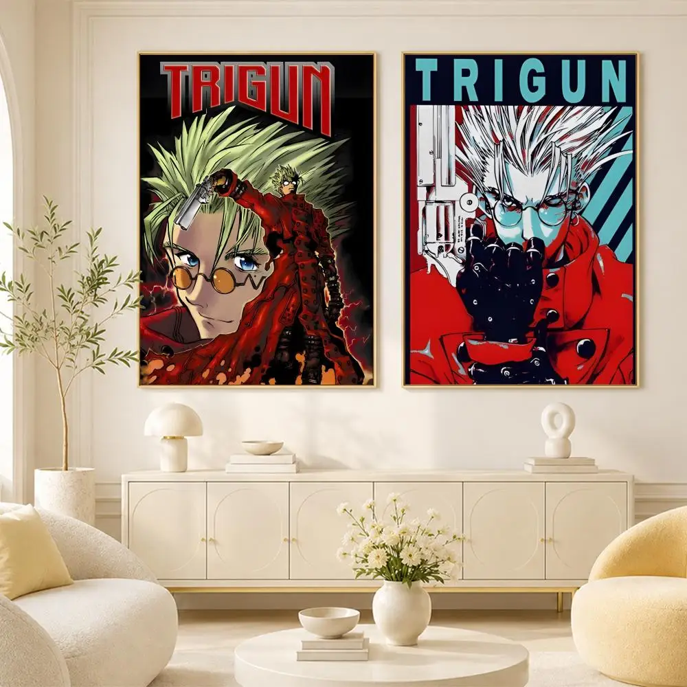 TRIGUN STAMPEDE Poster Room Home Decoration Interior Wall Art Printing Garage Posters Gift