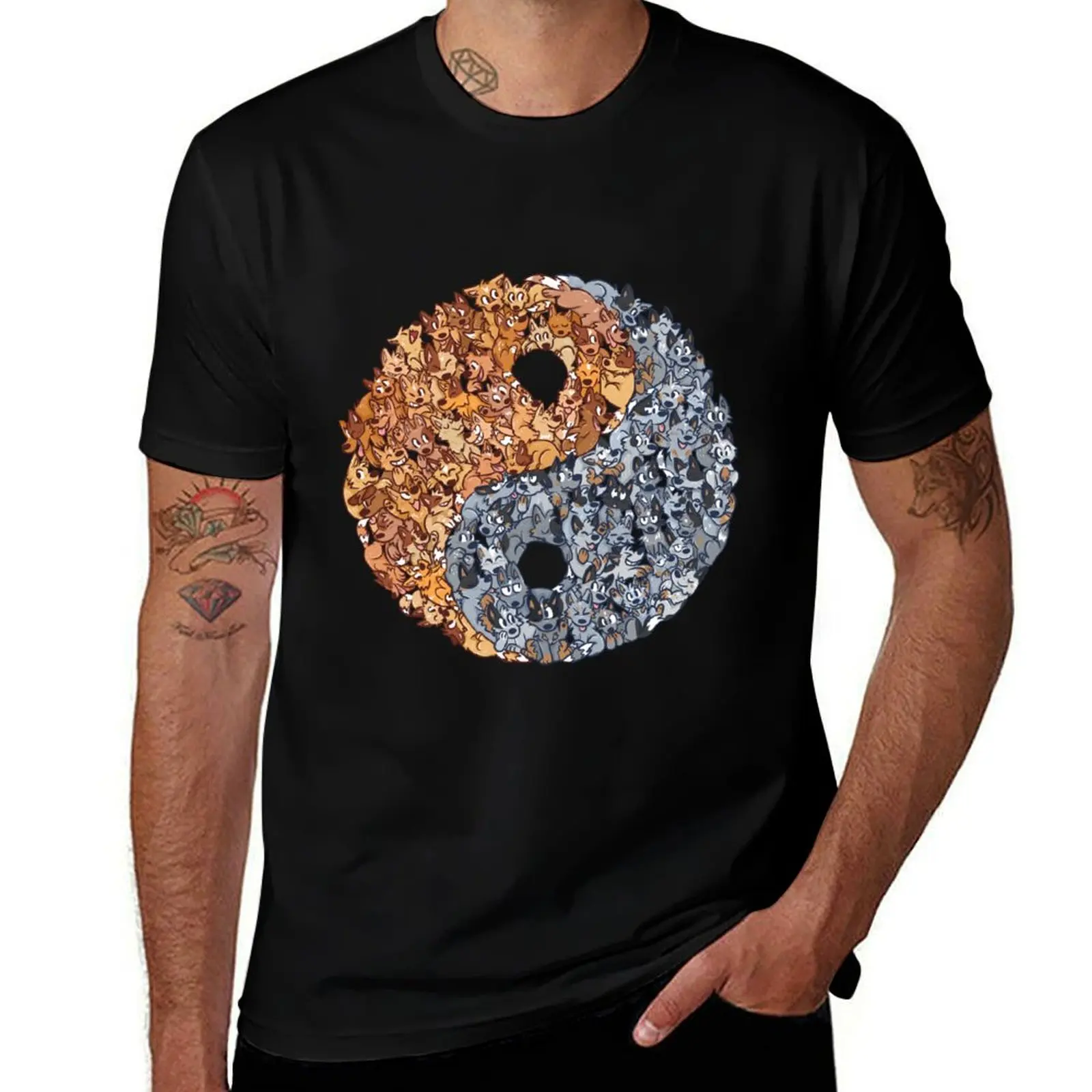 Red heeler Blue heeler balance T-Shirt t shirt man designer T-Shirt