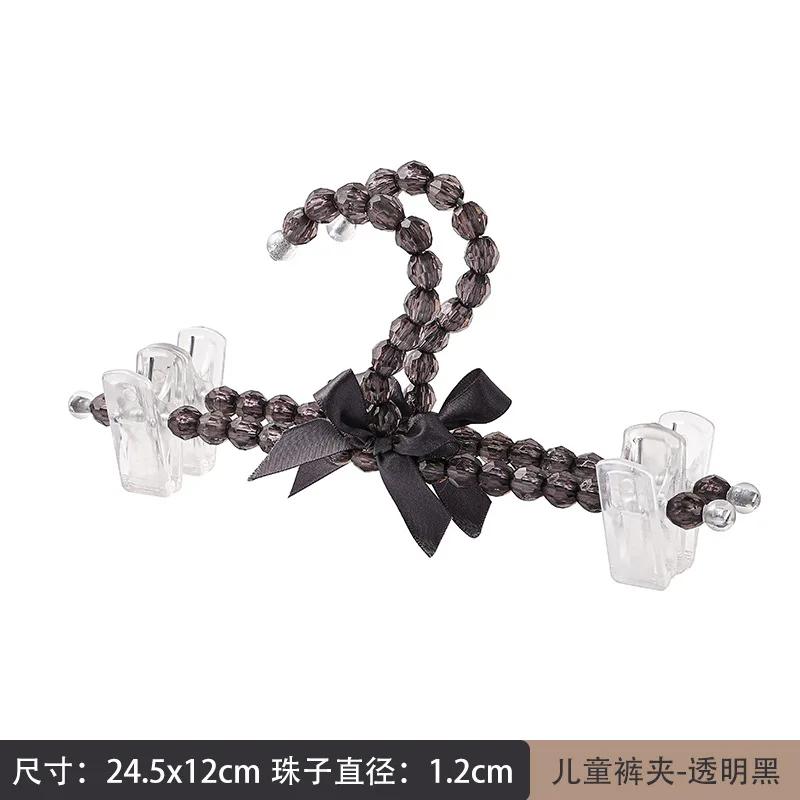 2pcs Pet Doll Kids Adult Supply Hangers Plastomer Beads Decoration for Small Dog Clothes Wardrobes Storage Organizer Accessories