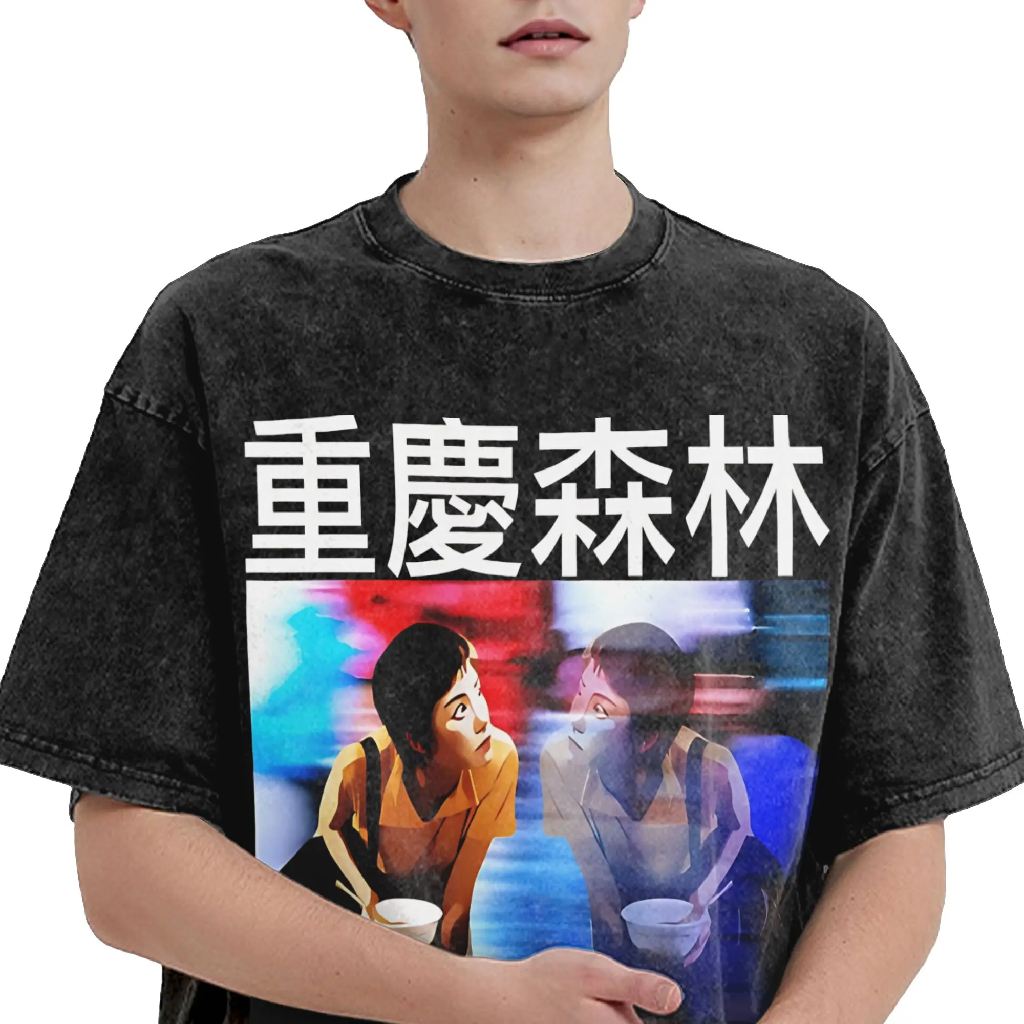 Chungking Express  T Shirt Hip Hop Washed 100% Cotton Harajuku T-Shirt  Vintage for Men Women Streetwear Summer Tees