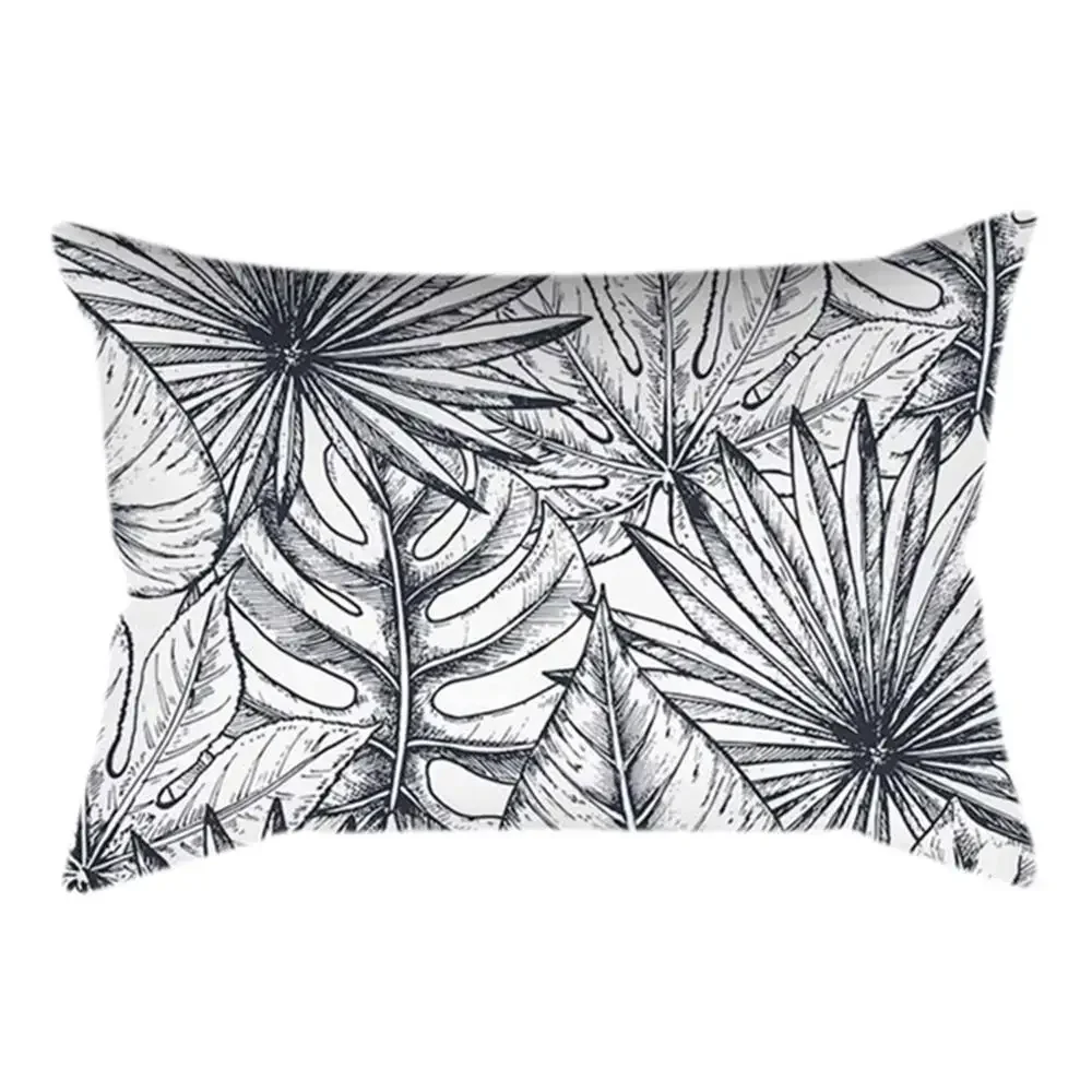 Feather Mandala Floral Pattern Simple Fashion Rectangle Pillowcase Sofa Cushion Cover Comfortable Home Decor