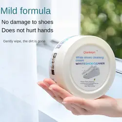 120g White Shoes Cleaning Cream Stains Remover Shoes Whitening All-Purpose Cleansing Cream With Wipe Sponge For Shoes Sneakers