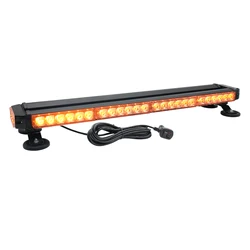 Amber 54 LED Strobe Light Bar Double Side Flashing High Intensity Emergency Warning Flash Strobe Tow Truck Vehicle Police Car