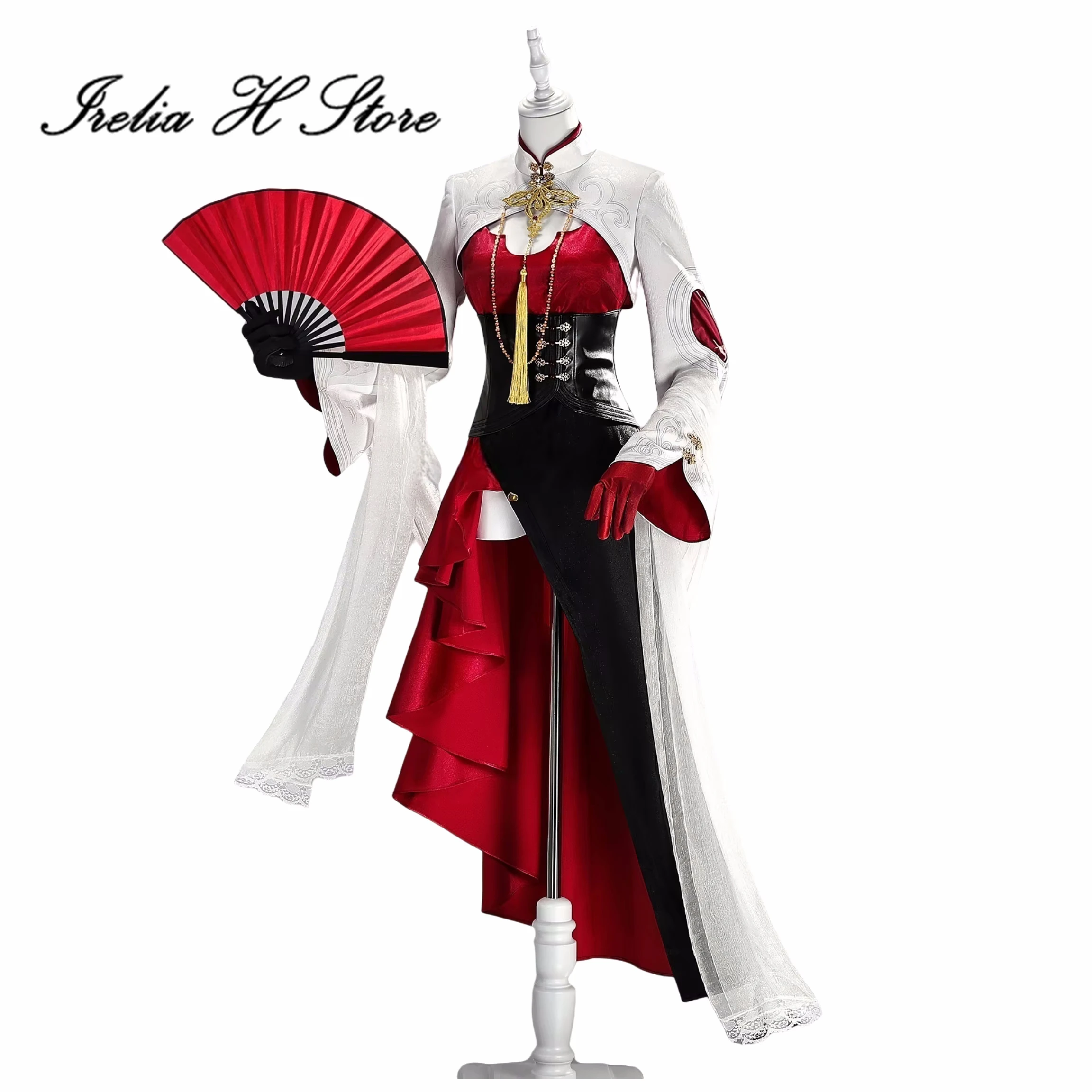 

Irelia H Wuthering Waves Changli Косплей Костюм Игра Changli Сексуальное Платье Костюм на Хэллоуин для женщин праздничное платье