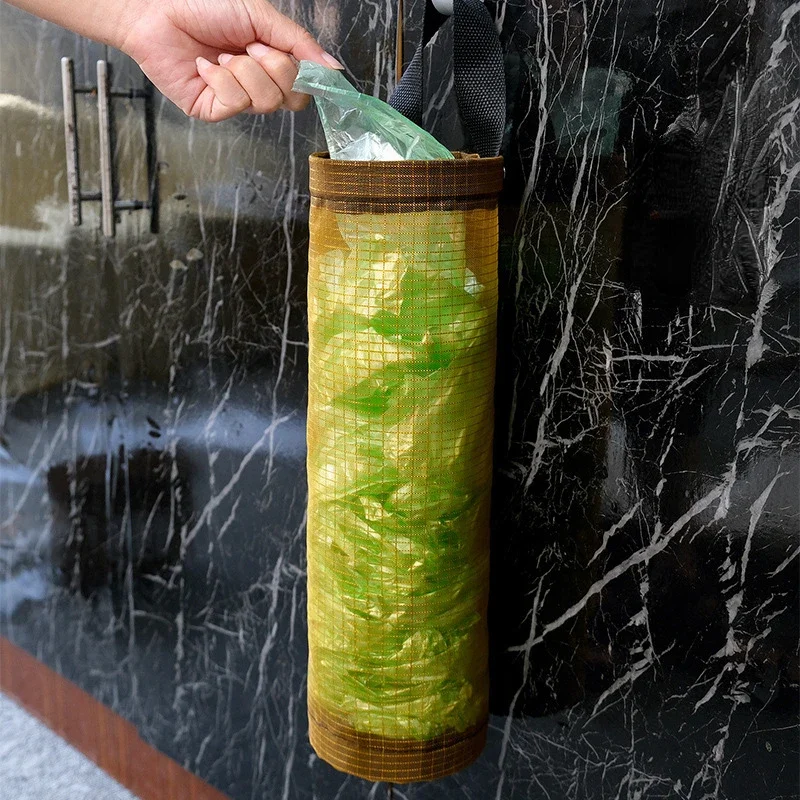 Storage Bag Trash Bag Pulls Bags Storage Plastic Wall-mounted Sorting Hanging Kitchen Organizer Container