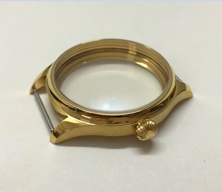 

316L Stainless Steel Thickened Electroplated 18K Gold Case for ETA6497/6498 Hand-rolled Movement