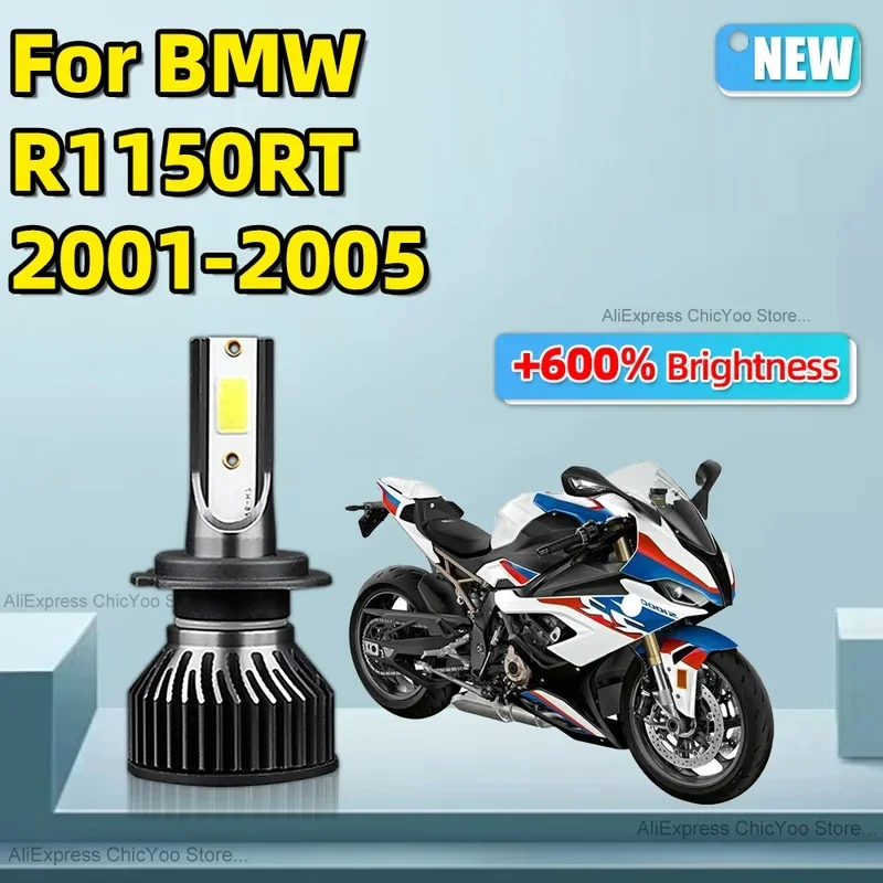 For BMW R1150RT 2001 2002 2003 2004 2005 1PCS High Quality 6000K 15000LM H7 LED Headlight Motorcycle Bulb Motorbike Lamp 12V