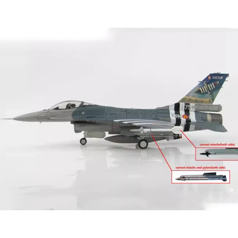 Diecast 1:72 Scale Air Force F16 fighter F-16AM Finished aircraft Simulation model Static decoration Souvenir gifts for adult