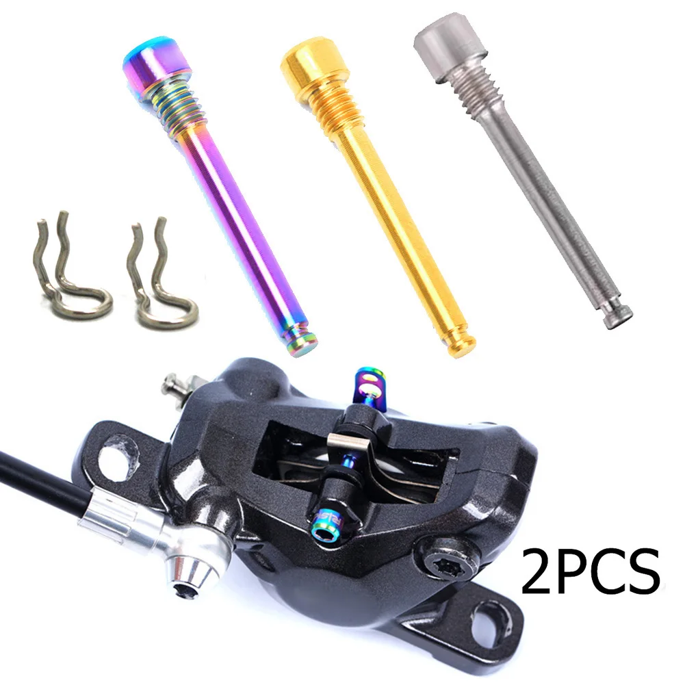

High Quality Hot Sale Brand New Bike Brake Bolt Spring Clip Screw Titanium Alloy 2Pcs Disc Brake Caliper Bolts