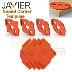 Wood Panel Radius R Plate Router Table Bit Corner Jig Trimming Machine Engraving Machine Round Corner Template Kit