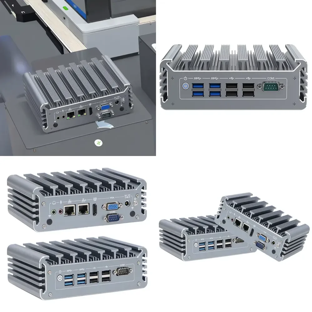 Partaker I24 Industrial Control Mini PC I5 8350U I7 10710U Fanless Automation AGV Self-Service Terminal 2 COM8 USB Embedded