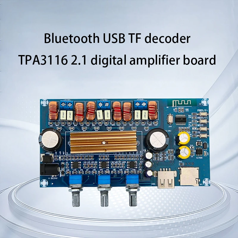 TOKBAN TPA3116 50 واط * 2 + 100 واط 2.1 قناة مكبر للصوت HIFI ستيريو بلوتوث مكبر للصوت مجلس للمسرح المنزلي #2