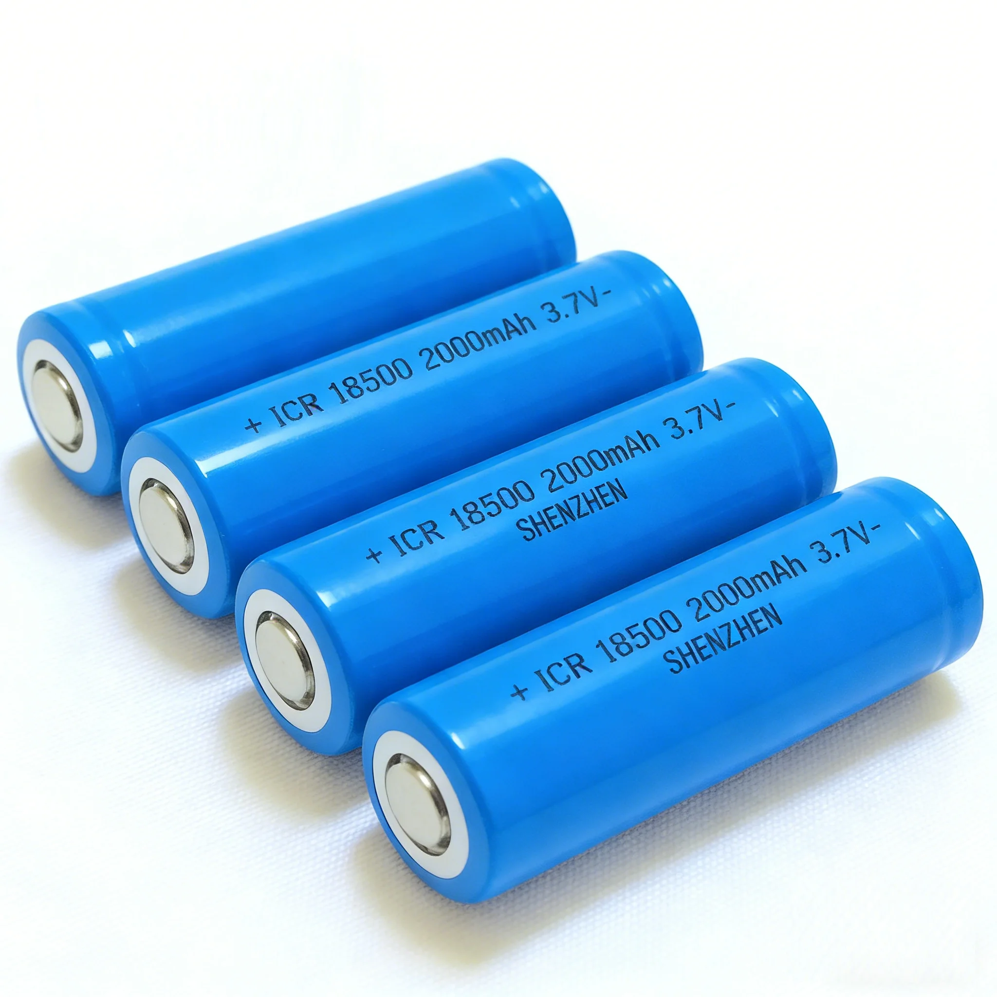 Lote de 4 baterías 18500 de 3,7 V, batería recargable 18500, baterías de iones de litio
