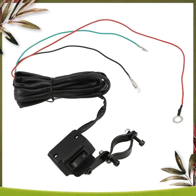 

AB98-12V кулисный переключатель лебедки с монтажным кронштейном, комплект линии управления на руле для ATV UTV, аксессуары для электрической лебедки