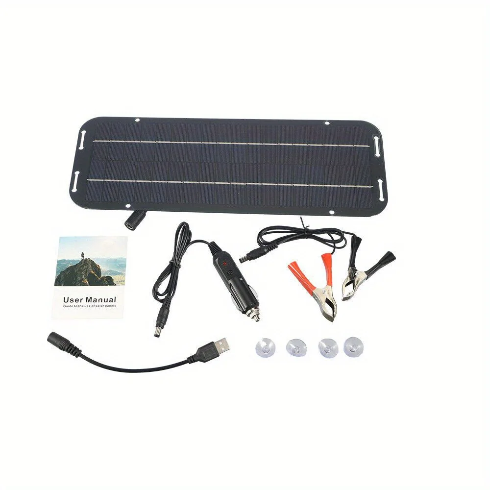 30W/12V Solar Panel Trickle Charger Battery Charger Kit For Boat RVS Portable