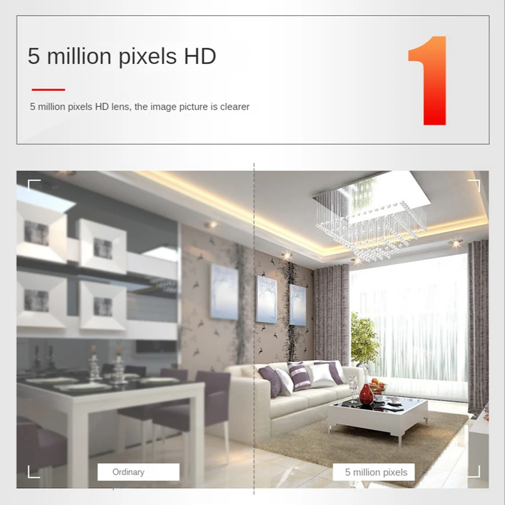 Supernew 5MP USB Camera Module 160 Degree Wide Angle OV5640 2592X1944 Fixed Focus Free Drive for Security Monitoring