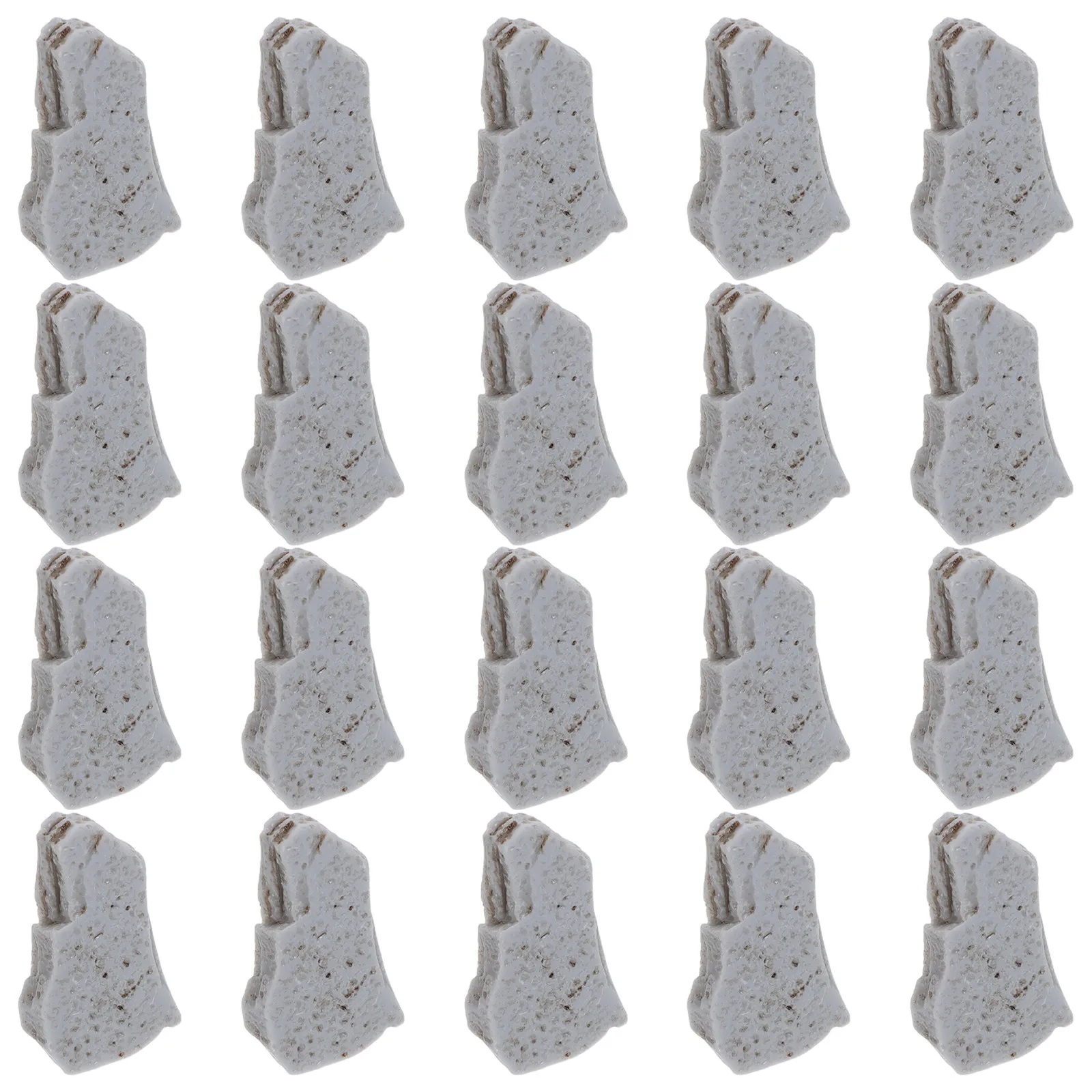 

20Pcs Miniature Stone Steps Resin Stairs Realistic Micro Landscape Accessories Fairy Garden Pathway Diorama Stones Terrarium