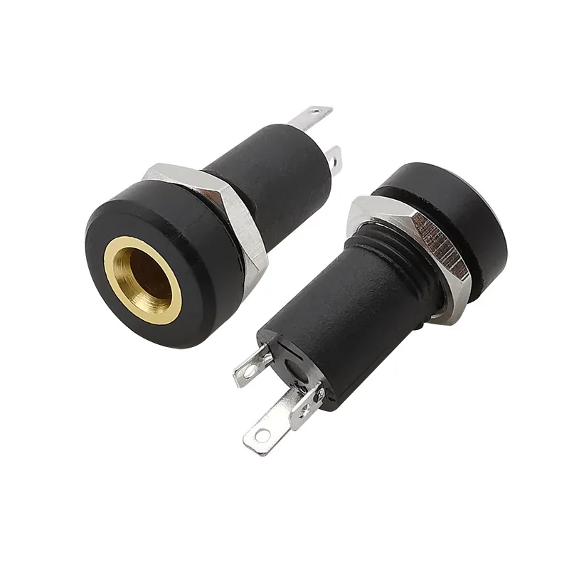2/5/10Pcs PJ-392A 3.5mm Audio Female Jack 3/4Pole Stereo Solder Panel Mount Connector With Nuts 3/4Pin Headphone Socket PJ392A