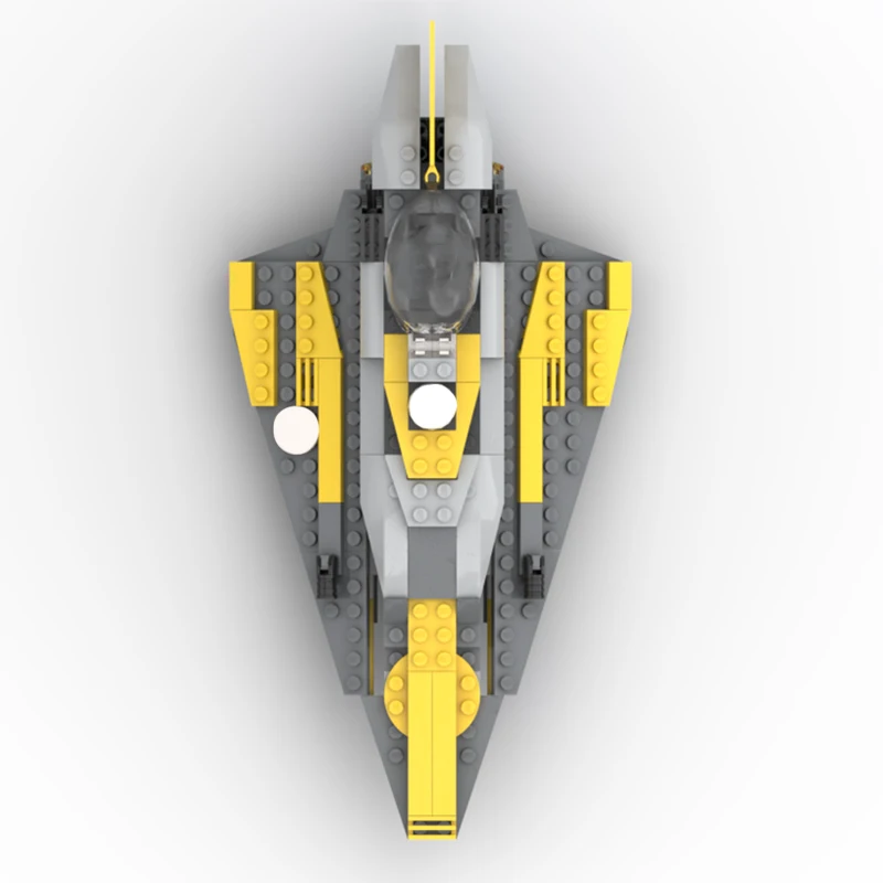 250pcs MOC Anakin Skywalker's Delta-7B Aethersprite-class Starfighter 2-in-1 Anakin Skywalker Star Battle Model Building Blocks