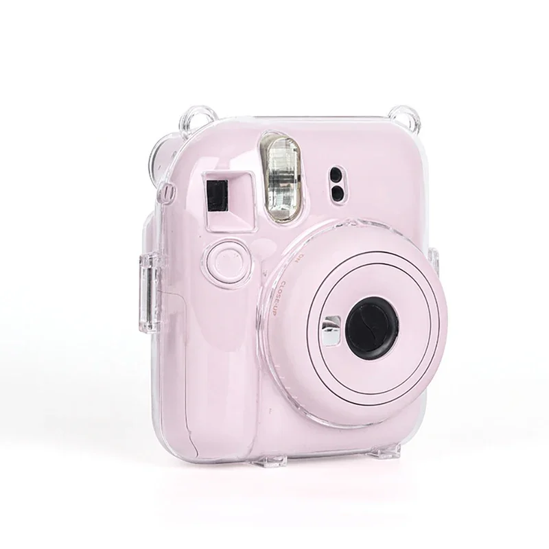 For Fujifilm Instax Mini 12 Transparent Camera Cover Protective Carrying Bag Cover With Storage Bag With Shoulder Strap