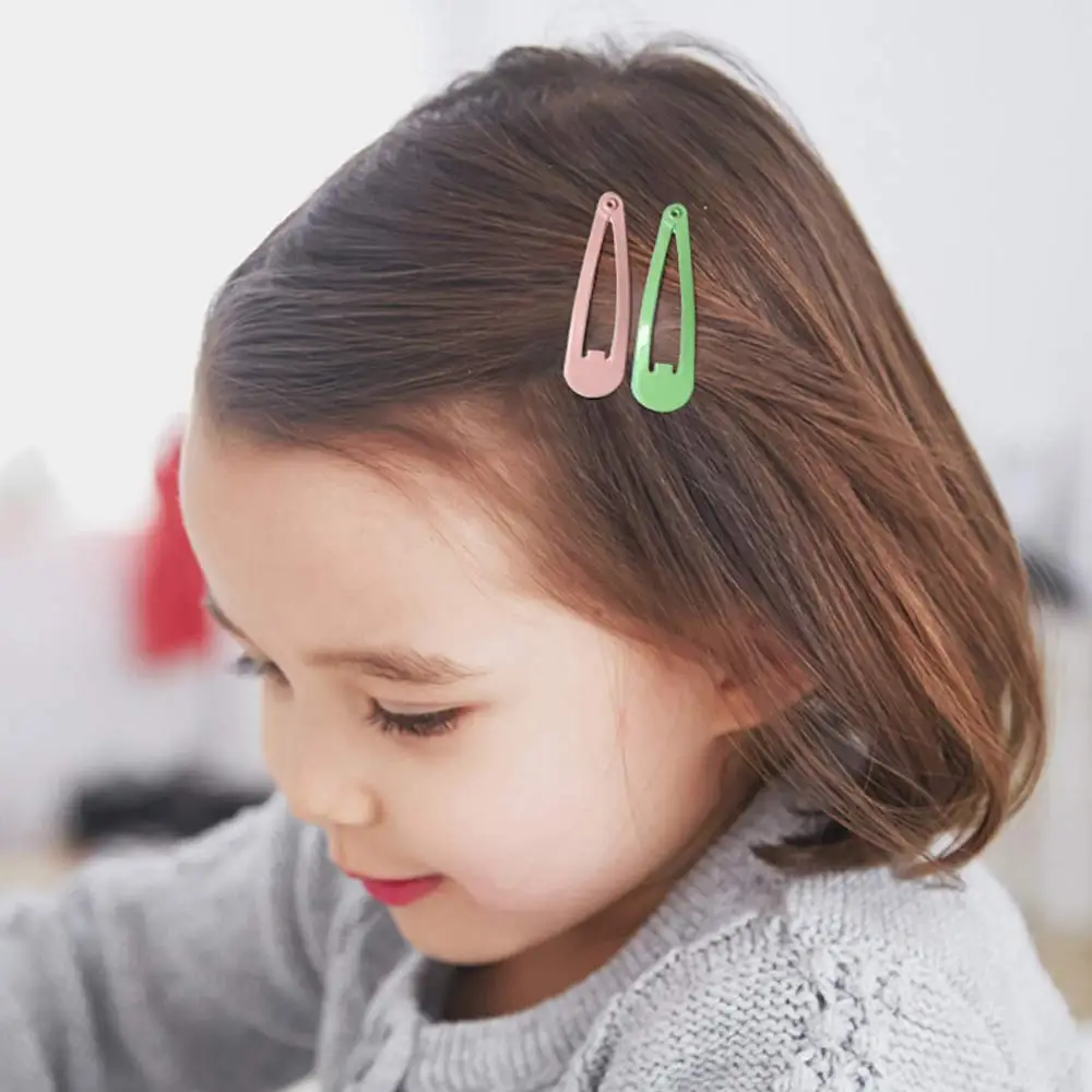 40Pcs Girls BB Hair Clips Dripping Hairpin Children Candy Color Simple Snap Clips Princess Hairpins Kids Hair Accessories