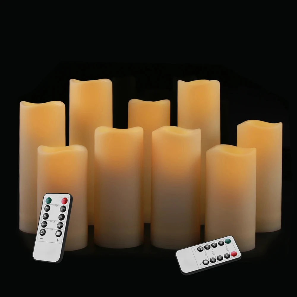 4/12Pcs Flameless Flickering Led Candles Light WIth Remote Control Tealight Led Battery Candles Lamp Home Decor for Home Wedding