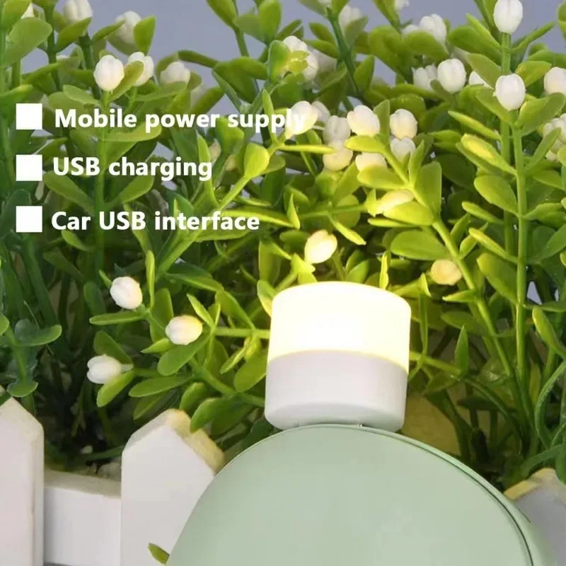 

USB LED Reading Lantern Mini Portable Book Light USB Plug -in Light Electric Source Library Round Reading Eye Protection Light
