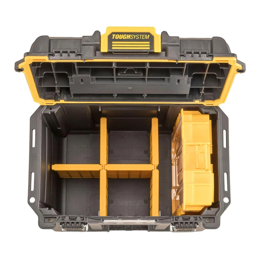 DEWALT Compact and Durable Deep Toolbox with Removable Dividers Storage Space Waterproof Dustproof Toolbox DWST08035-1