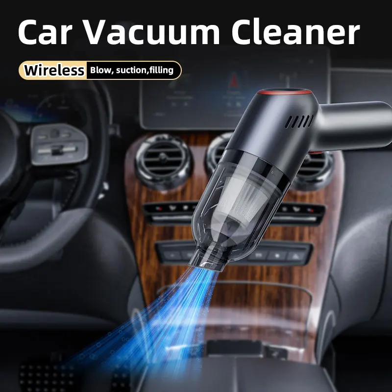 6500PA Mini Car Vacuum Cleaner,Portable Wireless USB Charging For Cars, High-Power Handheld, Household Powerful Cleaning Machine