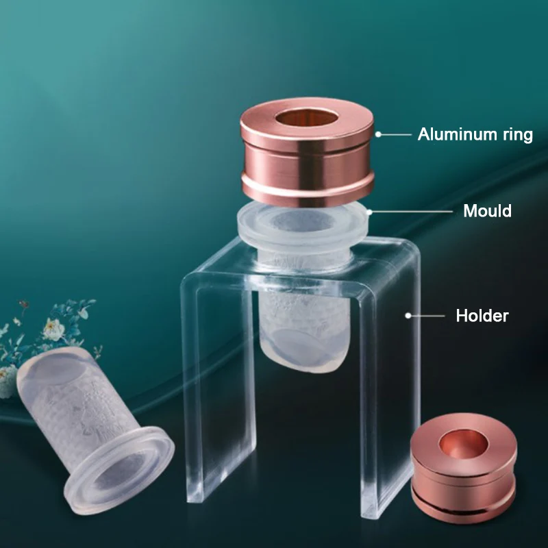 3pcs/set Silicone Lipstick Mold Aluminum Ring Mould Holder DIY  Crafts Toolss
